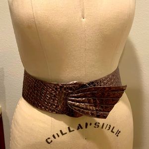 Emanuel Ungaro Parallele Paris Vintage Leather Copper Belt